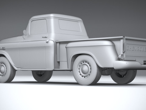 Chevrolet Apache Stepside Pickup 1958 3D 모델
