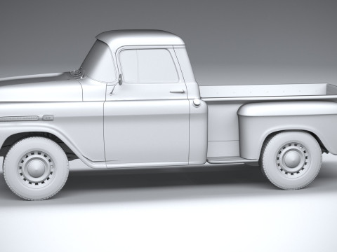 Chevrolet Apache Stepside Pickup 1958 3D 모델