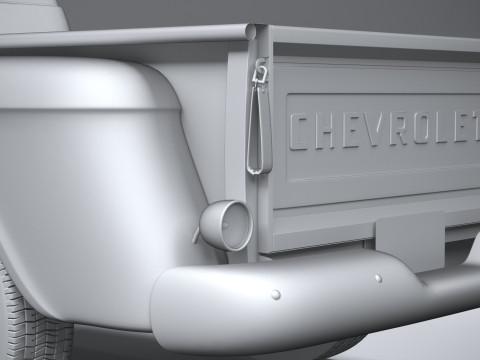Chevrolet Apache Stepside Pickup 1958 3D 모델