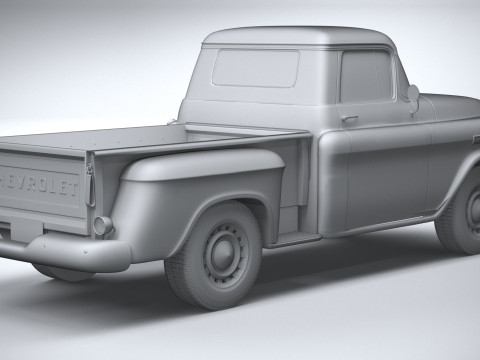 Chevrolet Apache Stepside Pickup 1958 3D 모델
