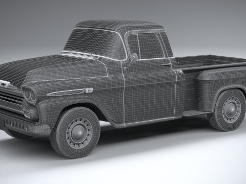 Chevrolet Apache Stepside Pickup 1958 3D 모델