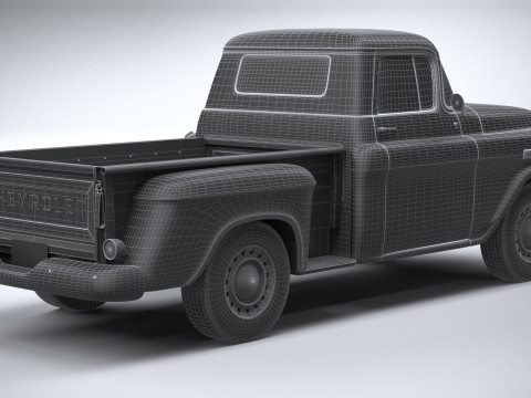 Chevrolet Apache Stepside Pickup 1958 3D 모델
