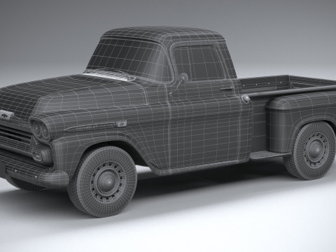 Chevrolet Apache Stepside Pickup 1958 3D 모델