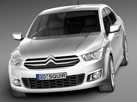 Citroen C-Elysee 2013 3D Model