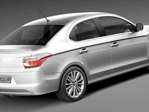Citroen C-Elysee 2013 3D Model