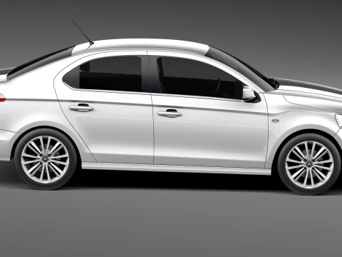 Citroen C-Elysee 2013 3D Model