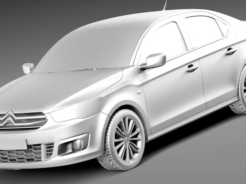 Citroen C-Elysee 2013 3D Model