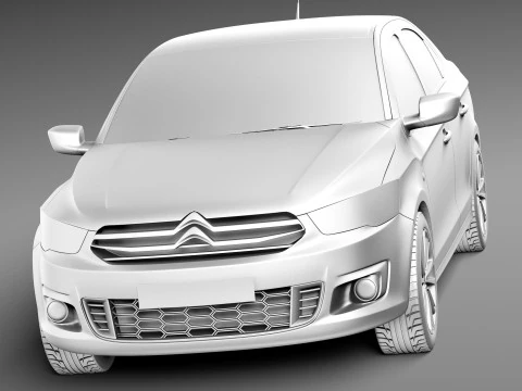 Citroen C-Elysee 2013 3D Model