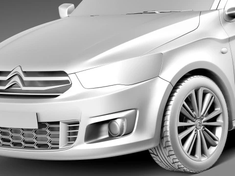 Citroen C-Elysee 2013 3D Model