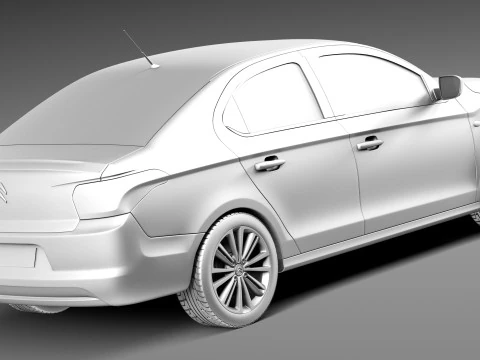 Citroen C-Elysee 2013 3D Model