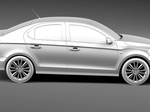 Citroen C-Elysee 2013 3D Model