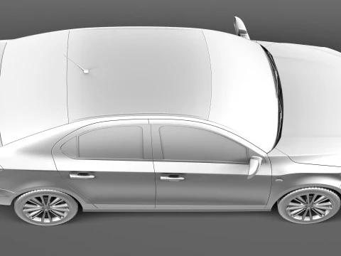 Citroen C-Elysee 2013 3D Model