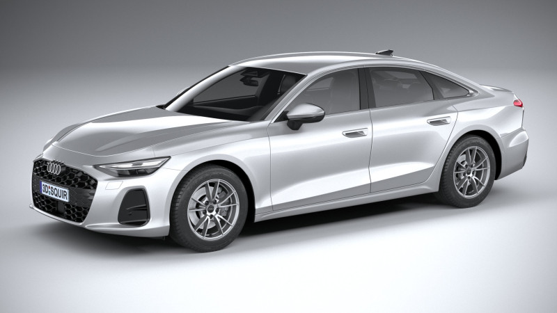 Audi A6 Sedan Regular 2026 3D Model .c4d .max .obj .3ds .fbx .stl .blend 