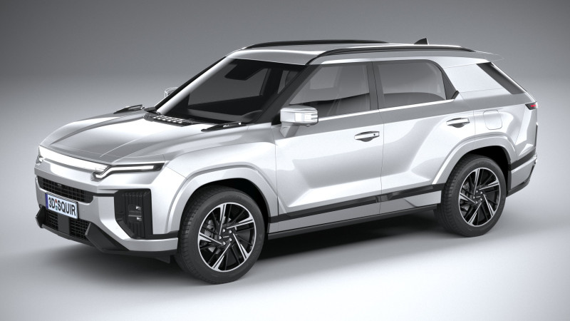 SsangYong KGM Actyon 2025 3D Модель .c4d .max .obj .3ds .fbx .stl .blend 