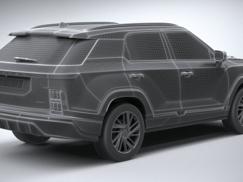 SsangYong KGM Actyon 2025 3D Модель
