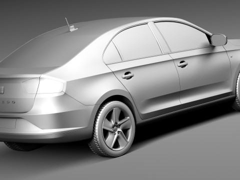 Seat Toledo 2013 3D Model