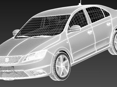 Seat Toledo 2013 3D Model