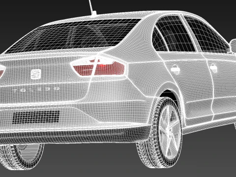 Seat Toledo 2013 3D Model