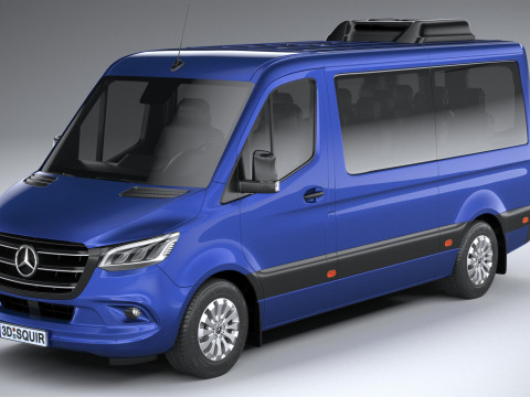 Mercedes-Benz Sprinter Passenger L2H1 2025 3Dモデル