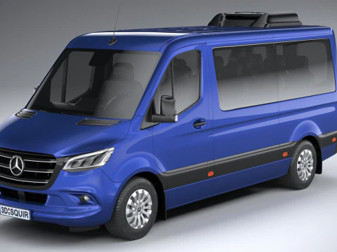 Mercedes-Benz Sprinter Passenger L2H1 2025 3D Model