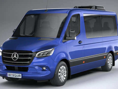 Mercedes-Benz Sprinter Passenger L2H1 2025 3D Model