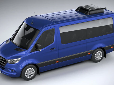 Mercedes-Benz Sprinter Passenger L2H1 2025 3D Model