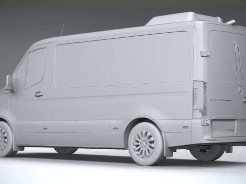 Mercedes-Benz Sprinter Passenger L2H1 2025 3D Model