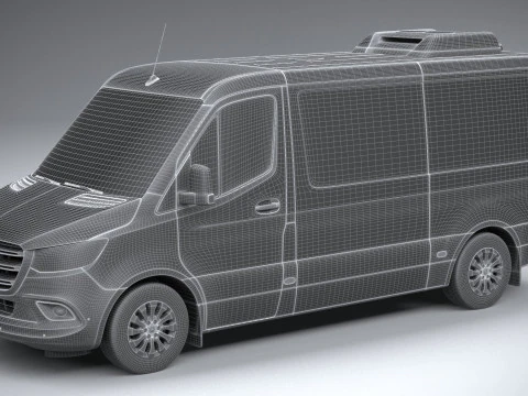 Mercedes-Benz Sprinter Passenger L2H1 2025 3D Model