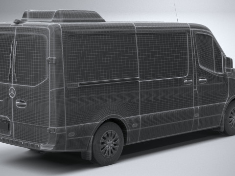 Mercedes-Benz Sprinter Passenger L2H1 2025 3Dモデル