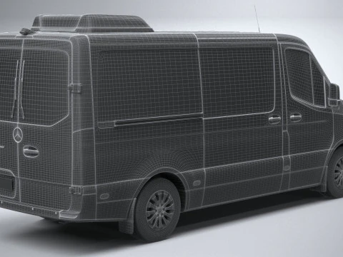 Mercedes-Benz Sprinter Passenger L2H1 2025 3D Model