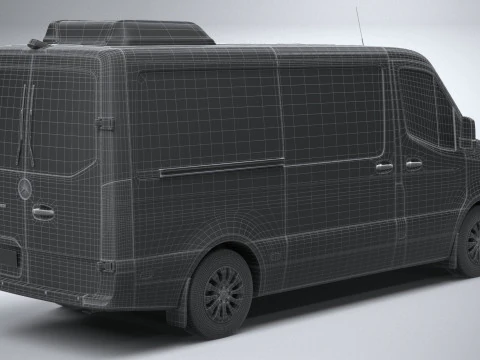 Mercedes-Benz Sprinter Passenger L2H1 2025 3D Model