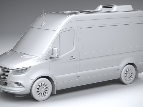 Mercedes-Benz Sprinter Passenger L2H2 2025 Modelo 3D