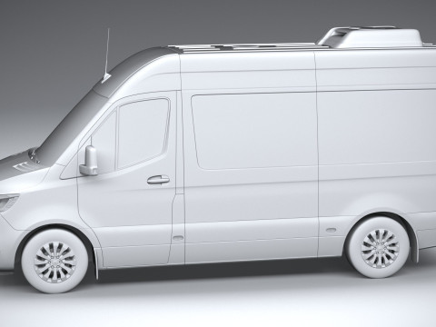 Mercedes-Benz Sprinter Passenger L2H2 2025 Modelo 3D