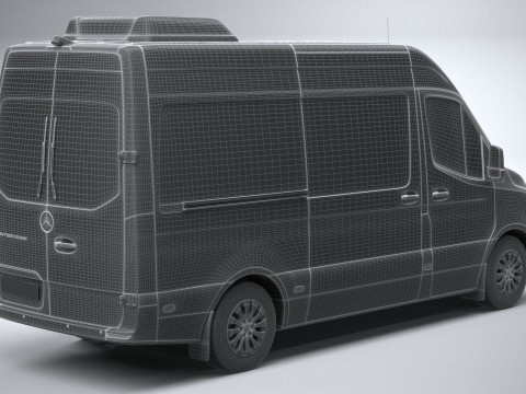 Mercedes-Benz Sprinter Passenger L2H2 2025 Modelo 3D