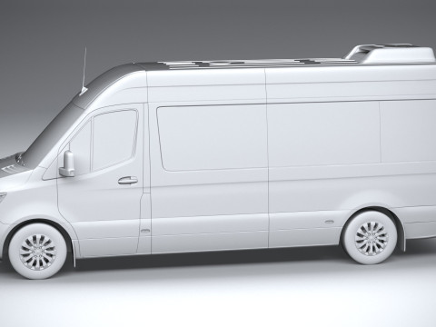 Mercedes-Benz Sprinter Passenger L3H2 2025 3D 模型
