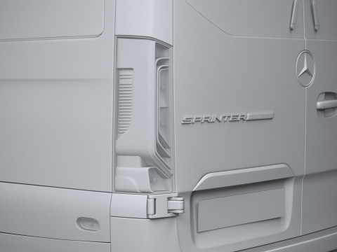 Mercedes-Benz Sprinter Passenger L3H2 2025 3D 模型