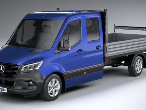 Mercedes-Benz Sprinter Pickup Long 2025 3D Model