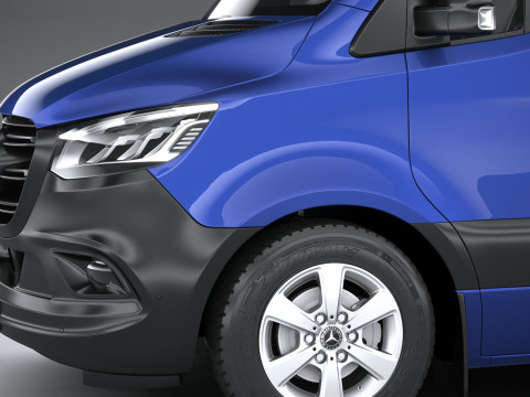 Mercedes-Benz Sprinter Pickup Long 2025 3D Model