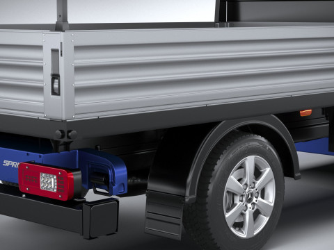 Mercedes-Benz Sprinter Pickup Long 2025 3D Model