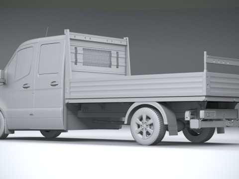 Mercedes-Benz Sprinter Pickup Long 2025 3D Model
