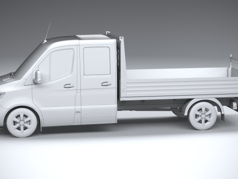 Mercedes-Benz Sprinter Pickup Long 2025 3D Model