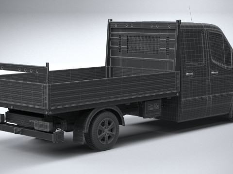 Mercedes-Benz Sprinter Pickup Long 2025 3D Model