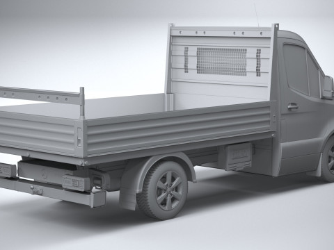 Mercedes-Benz Sprinter Pickup short 2025 3Dモデル