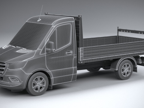 Mercedes-Benz Sprinter Pickup short 2025 3Dモデル