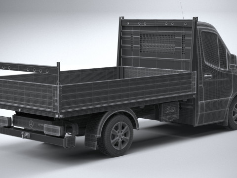 Mercedes-Benz Sprinter Pickup short 2025 3Dモデル