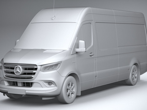 Mercedes-Benz Sprinter Van Long 2025 3D 모델