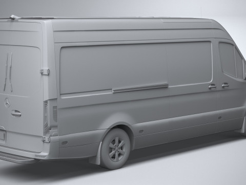 Mercedes-Benz Sprinter Van Long 2025 3D 모델