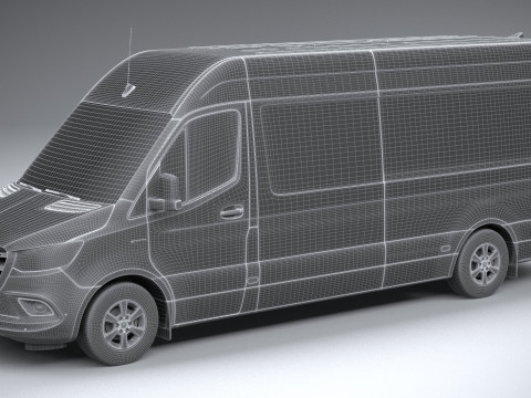 Mercedes-Benz Sprinter Van Long 2025 3D 모델