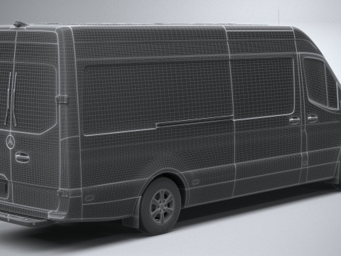 Mercedes-Benz Sprinter Van Long 2025 3D 모델