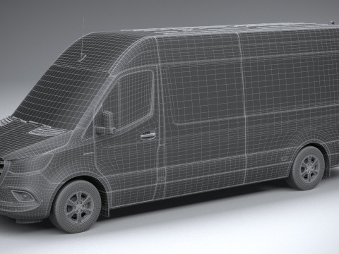 Mercedes-Benz Sprinter Van Long 2025 3D 모델